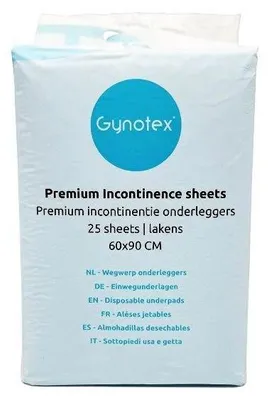 Productafbeelding van Gynotex Incontinentie Onderleggers 60x90 (25 stuks)