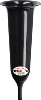 Obrázok produktu pre KADAX plastová váza na hrob "Latera", váza na cintorín, vázy, váza na kvety, čierna, 31 cm