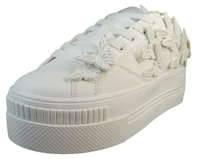 Produktbild von Buffalo Damen Low Sneaker Paired Butterfly Low Top Hochzeit 1636733 Weiß