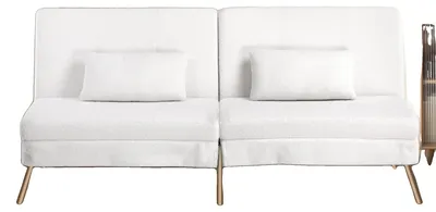 Obrázok produktu pre Rozkladacia pohovka, multifunkčný dizajn, minimalistický štýl, BIELA