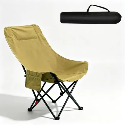 Produktbild von Faltbarer Campingstuhl – Ergonomisch – Khaki