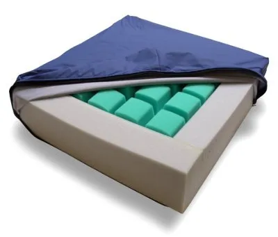 Produktbild von Anti-Dekubitus-Sitzkissen aks-multisit mit Inko-Air-PU-Bezug 42x42x10 cm blau>>>>