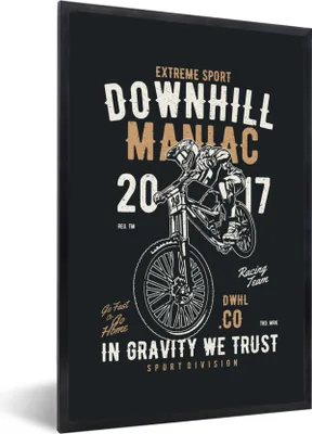 Produktbild von MuchoWow® MuchoWow® Gerahmtes Poster Mancave - Sport - Altmodisch 60x90 cm - Poster mit zchwarzem Bilderrahmen - Kunst