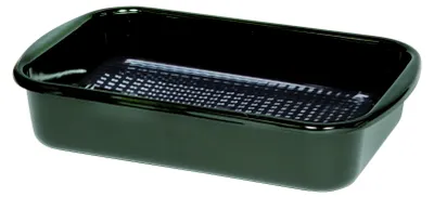 Produktbild von RIESS 0433-022 Grillpfanne mit Waffelboden 35 x 23 cm, Schwarzemaille