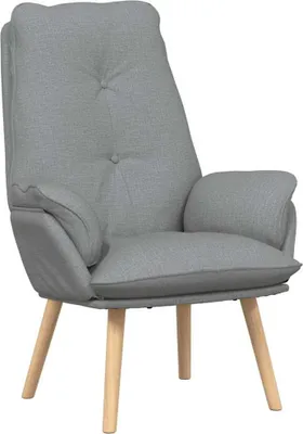 Produktbild von vidaXL Sessel Hellgrau 69 x 74 x 93 cm Stoff und Sperrholz