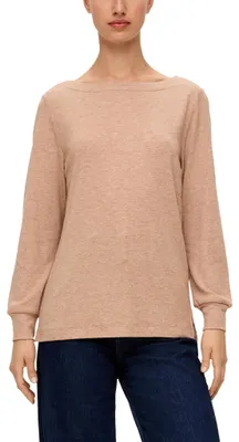 Produktbild von s.Oliver Damen T-Shirt Langarm Brown 42