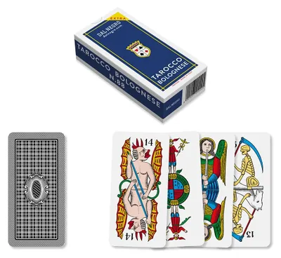 Zdjęcie produktu dla Dal - Karty tarotu Bolognese, tradycyjny zestaw kart tarota wysokiej jakości.