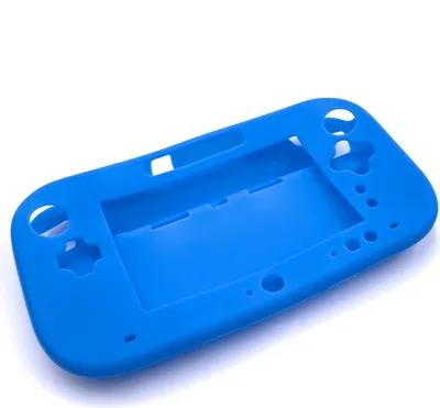 Produktbild von vhbw Hülle Case kompatibel mit Nintendo Wii U Gamepad Spielkonsole, Controller - Silikon Blau