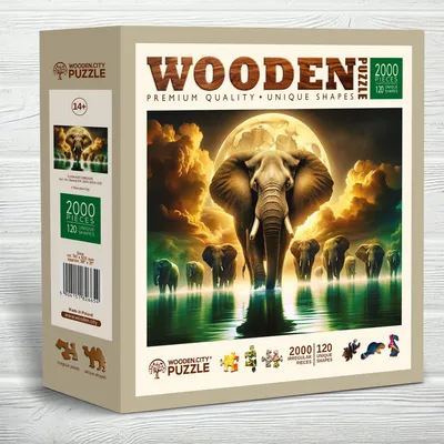 Produktbild von WOODEN CITY Holzpuzzle Elephant Dreams 2000 dlks