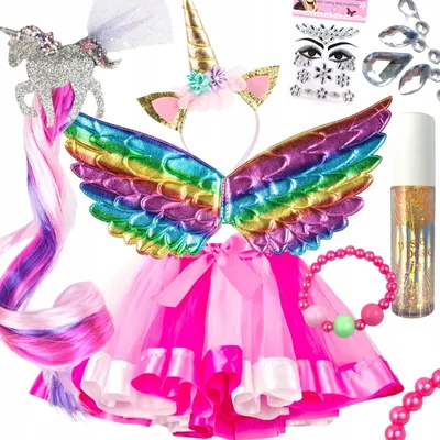 Produktbild von del-sol Magisches Einhorn Pegasus Tutu Kinderkostüm Set