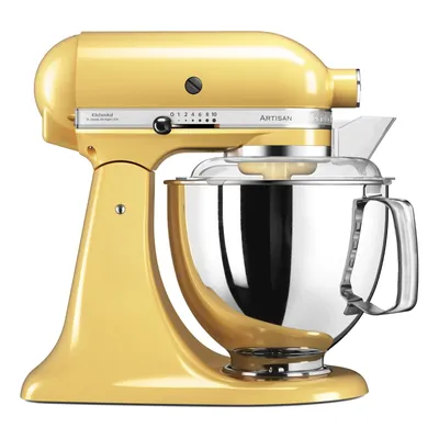 Produktbild von KitchenAid Küchenmaschine Artisan - kippbarer Kopf - Pastellgelb - 4.8 Liter - 5KSM175PSEMY