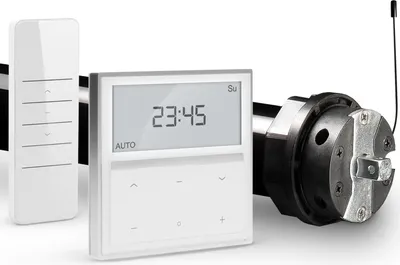 Produktbild von Profi-Set | PRE5 20/15-60 inkl. Funk-Timer Exquisit Wandsender | 20Nm = Zugkraft bis 50Kg | 60mm Achtkant Welle | Rolladenmotor, Rolladenantrieb