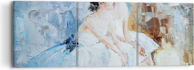 Produktbild von Bild auf Leinwand - Leinwandbild - Balletttänzer tanzen - 90x30cm - Wand Bild - Wanddeko - Leinwanddruck - Bilder - Kunstdruck - Wanddekoration - Leinwand bilder - Wandkunst - CA90x30-3767