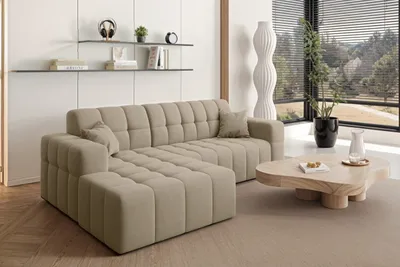 Produktbild von Kaiser Möbel Ecksofa L-förmiges Nimes-Eckmöbel links/rechts Beige Links