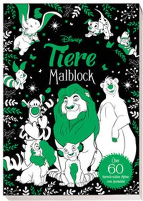 Produktbild von Disney Tiere: Malblock: über 60 tierisch-schöne Motive zum Ausmalen!