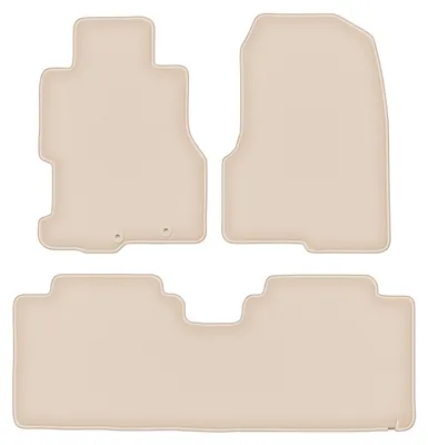Produktbild von DURBAN Beige Velours-Fußmatten-Set für Honda Civic VII 5-türig (2001-2007)
