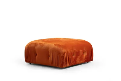 Produktbild von Hanah Home, Bubble Pouffe - Orange, Sitzhocker, Orange, Polyester, 95 x 45 x 95 x  cm