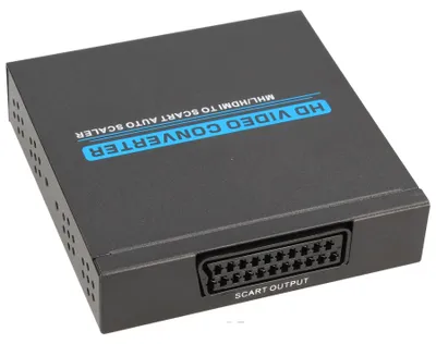 Zdjęcie produktu dla Konwerter SCART do HDMI adapter AV Full HD audio RCA/jack Maxtrack CS33
