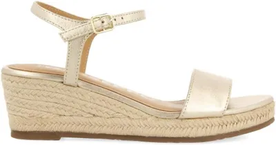 Produktbild von Gioseppo Damen Platinum Sandalen Keilabsatz Leder Jute YALAHA 71701-P-Platinum