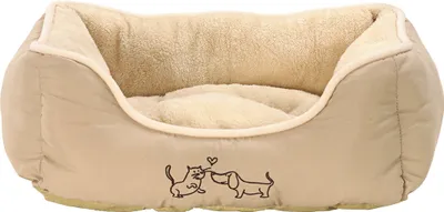 Produktbild von Dehner Lieblinge Hundebett und Katzenbett Sammy, ca. 61 x 48 x 18 cm, Polyester, beige