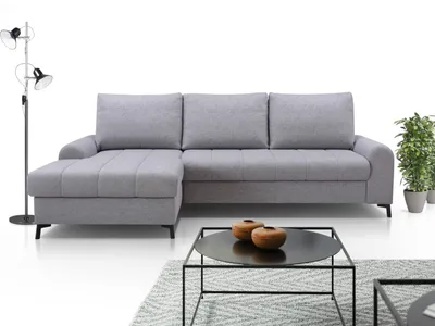 Obrázek produktu pro Rohová sedací souprava 252×168 Rozkládací moderní obývací nábytek + funkce spaní + úložný prostor + vysoké nohy Vero LN02