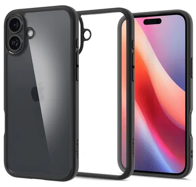 Obrázok produktu pre Spigen Ultra Hybrid, Ochranný obal, Apple, iPhone 16, 15,5 cm (6.1"), Čierna