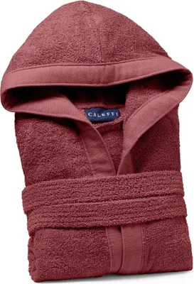 Immagine prodotto di Accappatoio in cotone con cappuccio, cintura e tasche, taglia XL, 400 g/m², altamente assorbente