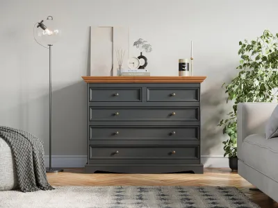 Produktbild von Kommoden Sideboards 5 Schubladen Hochschrank Schrank Regal Kommode Sideboard