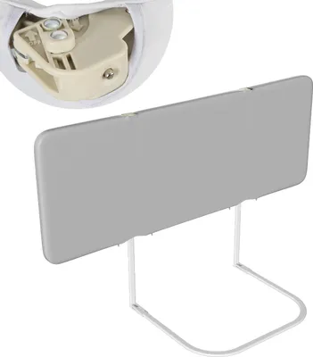 Produktbild von Peviasot Klappbares Bettgitter 120 cm, Grau, höhenverstellbar 0-30 cm, für Matratzen 8-30 cm