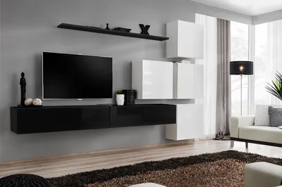Produktbild von Design Wohnwand Sideboard 2x Wandschrank rtv Lowboard 7tlg. Set Einrichtung