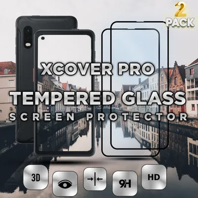 Obrázek produktu pro 2 balení Samsung Galaxy Xcover PRO - Tvrzené sklo 9H - Vysoce kvalitní 3D ochrana displeje