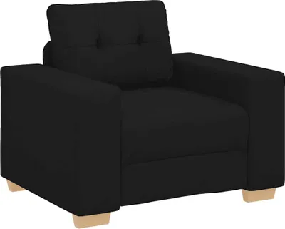 Produktbild von vidaXL Sessel Schwarz 100x78x80 cm Stoff