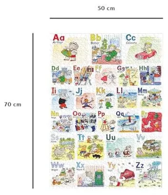 Immagine prodotto di Nathan Puzzle Babar Alphabet Book - Puzzle da 1000 pezzi