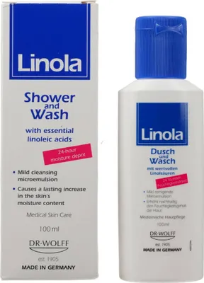 Zdjęcie produktu dla Linola Żel pod prysznic i do mycia, 100 ml