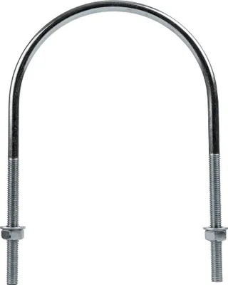 Produktbild von DROMET U-Bügel M8 x 115 mm (4") verzinkt mit Muttern, Höhe 175 mm