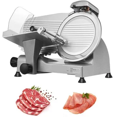 Image de Trancheuse à viande électrique avec lame en acier inoxydable de 10 pouces