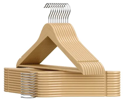 Produktbild von Kleiderbügel aus Holz 30 Stück | Braun