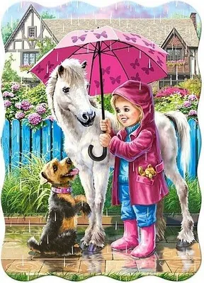 Produktbild von Castorland Rainy Day with Friends  Puzzle 30 Teile   B-03426-1