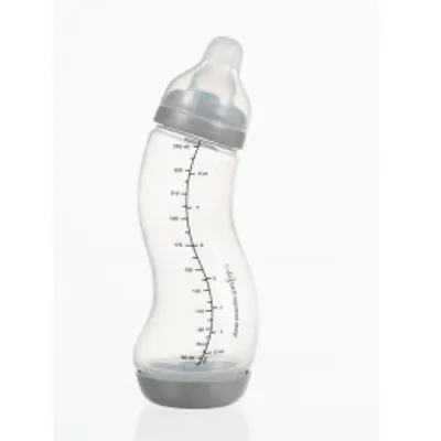 Productafbeelding van Difrax 1-2-3 S-dosissefje, grijs, 250 ml | Babyfles