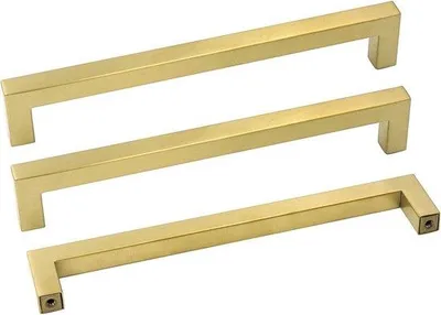 Produktbild von Famanu Küchenschrankgriffe 15 Stück - Gold, Edelstahl, 192 mm Bohrabstand