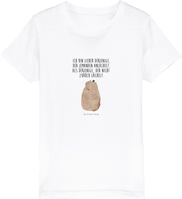 Produktbild von Mr. & Mrs. Panda Kleinkinder T-Shirt Murmeltier 12-14 Jahre (152/164) - Weiß - Geschenk, Teenager, Respekt, Lustige Sprüche, Mädchen, Anstand, Fröhlichkeit, Kindershirt