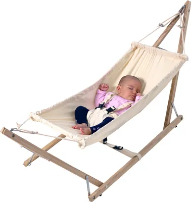 Produktbild von Amazonas Koala Babyhängematte mit Holzgestell, ergonomisch