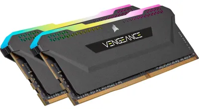 Produktbild von DIMM 64 GB DDR4-3200 (2x 32 GB) Dual-Kit (CMH64GX4M2E3200C16, Vengeance RGB PRO SL, INTEL XMP)
