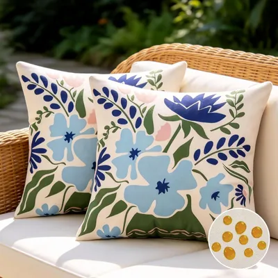 Produktbild von Kissenbezüge 45x45 cm, wasserdicht, 2er Set, für den Außenbereich