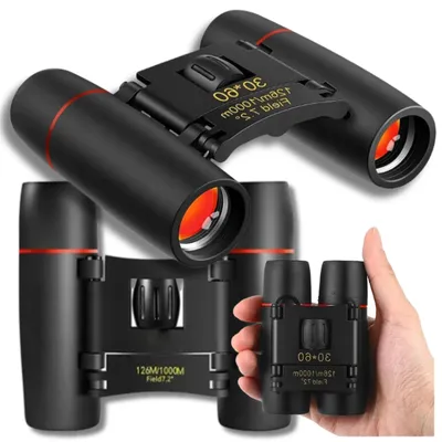 Produktbild von Fernglas 30x60 Tag Nacht kompakt Jagd Feldstecher Zoom 12x Vergrößerung BaK-4 für Outdoor Wandern Vogelbeobachtung