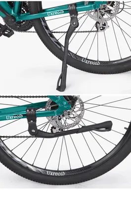 Imagen del producto de Soporte para bicicleta de aleación de aluminio, con altura ajustable, para ruedas de 24 a 29 pulgadas, con capacidad de hasta 35 kg, ideal para bicicletas de montaña y bicicletas eléctricas