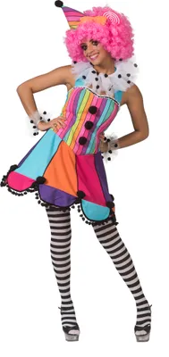 Produktbild von Bommel Rainbow Clown Damenkostüm