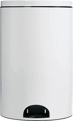 Image de Poubelle à pedale 14l blanc - Rossignol - 90264 - Élora