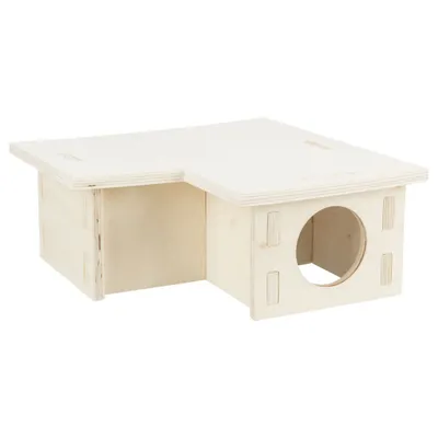 Zdjęcie produktu dla TRIXIE domek dla gryzoni z 3 przegrodami 25x10x25 cm drewno