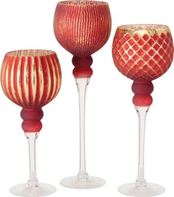 Produktbild von Boltze Gruppe Minou Windlicht rot 40 cm (1 Stück)